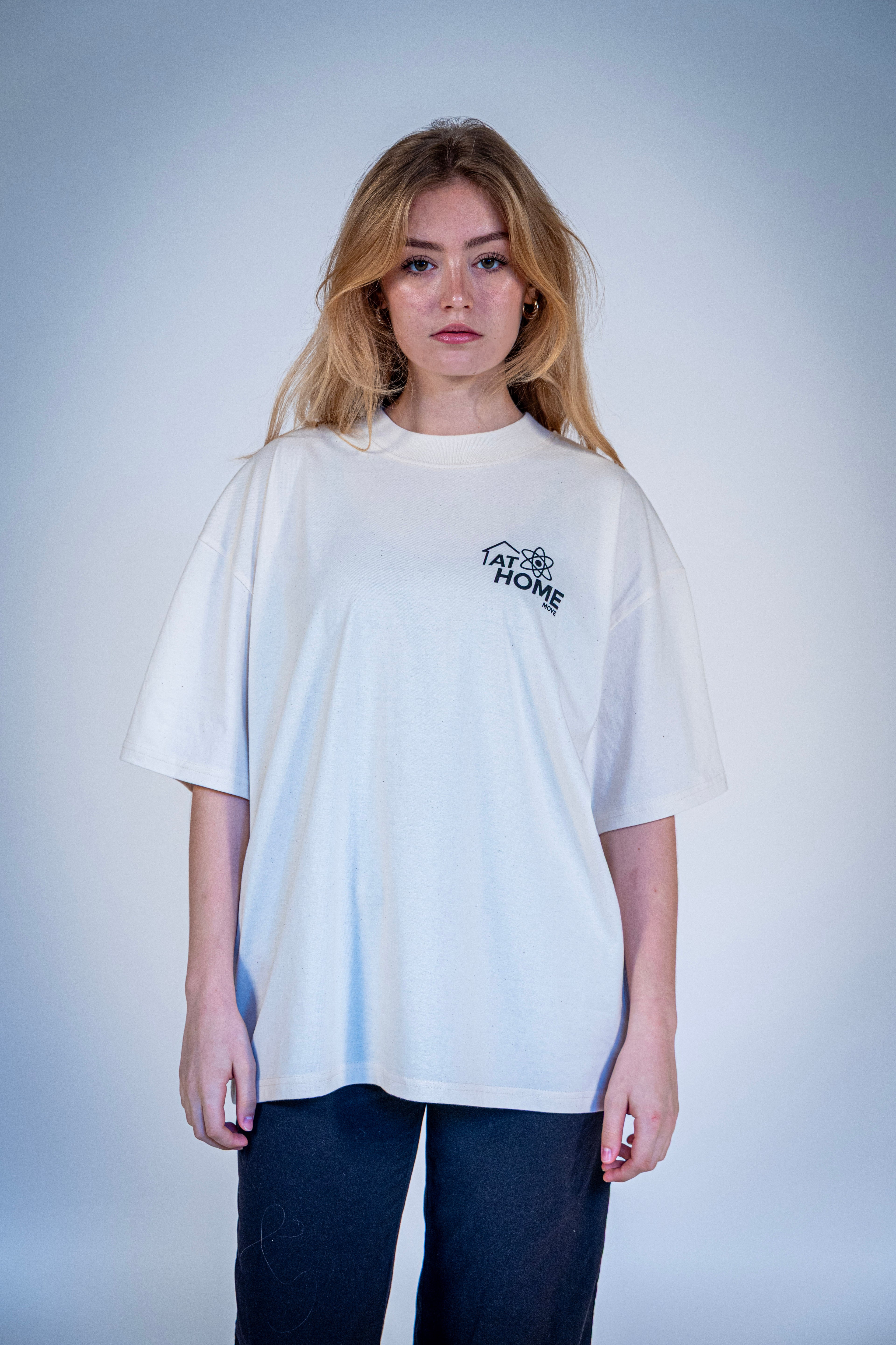 T-shirt Oversize couleur Blanc Naturel