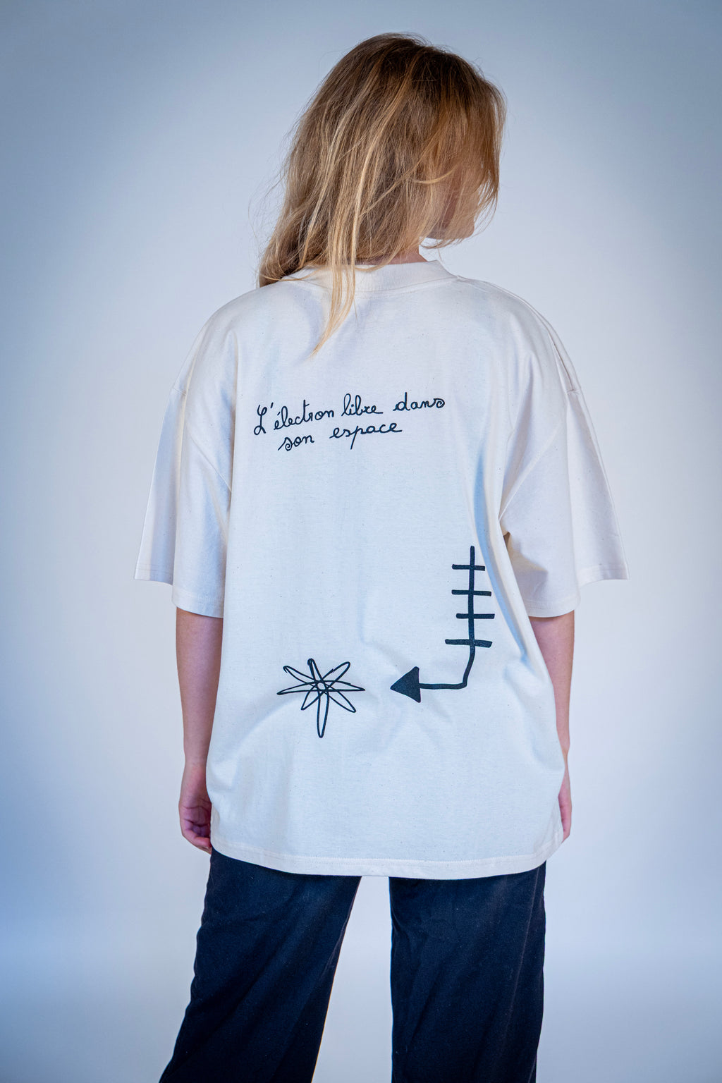 T-shirt Oversize couleur Blanc Naturel